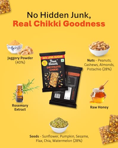 Image of True Elements Dryfruits Chikki Pack of 35 (525gm /700gm)
