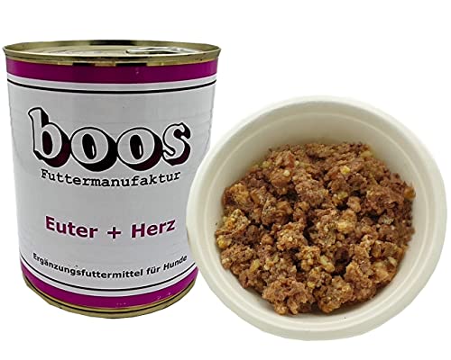 6 Stück (Dosen) Boos Euter und Herz 800 g