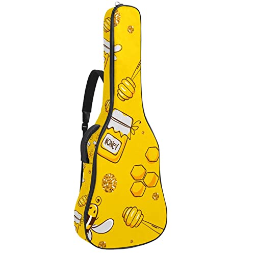 Housse de sac de guitare épaisse avec rembourrage en éponge imperméable pour guitare acoustique électrique basse… - Les Beatles, Paul McCartney, John Lennon, RIngo Starr, George Harrison Housse de sac de guitare épaisse avec rembourrage en éponge imperméable pour guitare acoustique électrique basse…