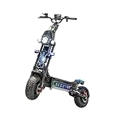 T90 Pro Electric Scooter Adults 10000W Dual Motor, 72V 45Ah Removable Battery, 14” All Terrain Fat Tires, 65 Miles Range 68 MPH, Foldable