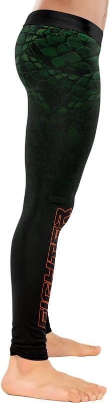 Predators Jiu Jitsu Compression Spats Men's Legging for Sports MMA BJJ Workout Wrestling