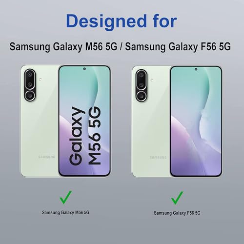 Image of amazon basics Back Case Cover for Samsung Galaxy M56 5G | Magnetic Case with Built-in Metal Ring | Supports Mag-Safe Charger, Wallet & Car Mount | Shockproof Hybrid PC + TPU | Black