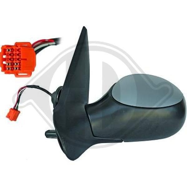 DIEDERICHS 4225127 Espejo retrovisor asférico para ajuste elect. espejo calefactable espejo completo izquierda Compatible con PEUGEOT 206 CC 2D
