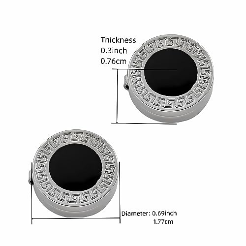 Button cover Mens Enamel black Button covers Used for Formal Business Wedding Tuxedo Shirt cuffs buttons cover3
