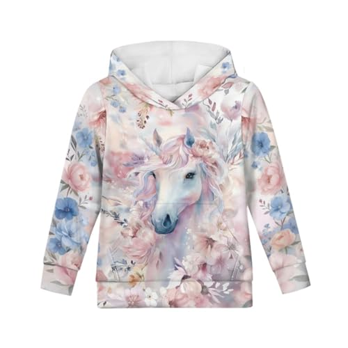 Image of GLUDEAR Teen Boys Girls Novelty Animal Galaxy Hoodies Sweatshirts Pullover
