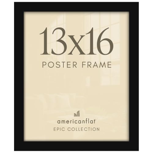 Image of Americanflat 13x16 Picture Frame - Engineered Wood - Black