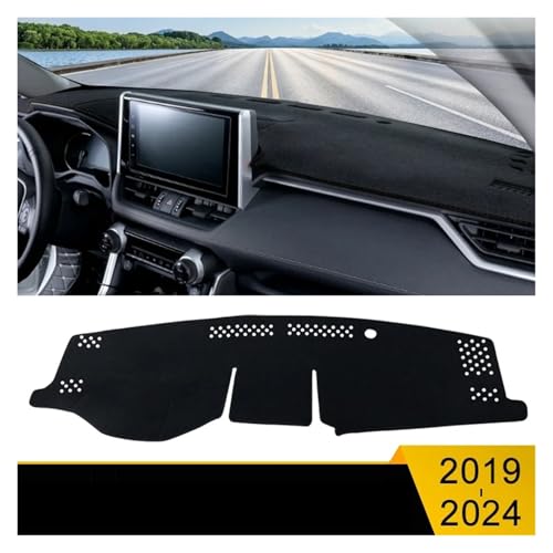 Alfombrilla salpicadero para Toyota RAV4 2019-2024 protector negro RHD 2