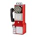 Crosley CR56-RE 1950's Payphone with Push Button Technology, Red