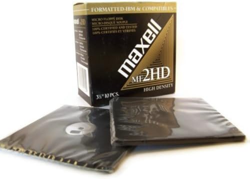Maxell 3.5" High Density Blank Floppy Disks (2) 10 Packs MF2HD IBM and Compatibles