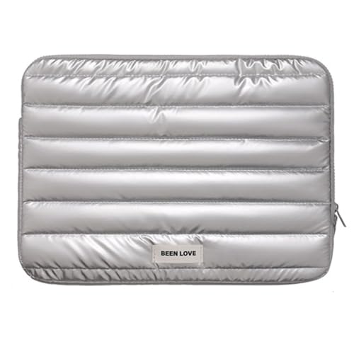 Image of FunBlast Padded Laptop Cover Bag - Laptop Sleeve Bag, Multifunctional Shockproof, Waterproof Laptop Case, 14 Inches Business Bags for Business, Travel, College (Silver)
