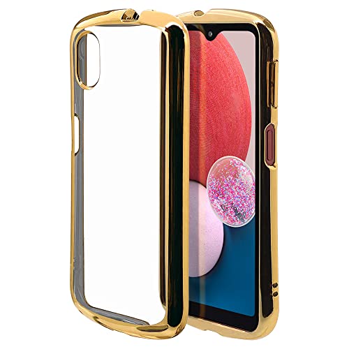 ラスタバナナ ケース カバー Galaxy A23 5G SC-56C SCG18 専用 ソフトケース TPU 耐衝撃吸収 強い クリア 透明 2.7mm メタルフレーム CURVE ゴールド ギャラクシー A23 5G スマホケース 7310GA23TP