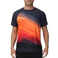 Heren Grote Maten Oversized Zwemshirt Rash Guard Mannen Bescherming Strand T Shirt Korte Mouw Donkerblauw 4xl