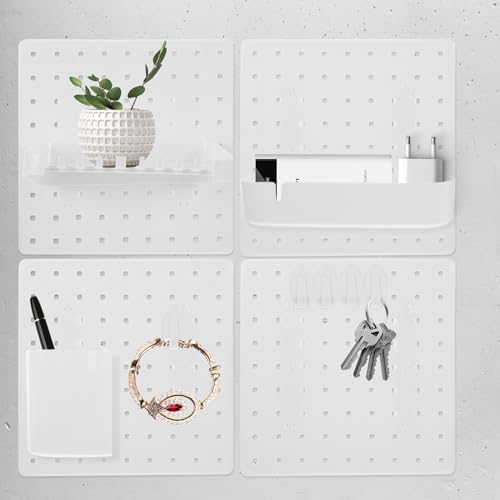 Panneau perforé mural pour rangement de bureau et boîte atelier - 8