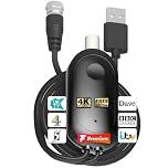 TV Aerial Booster Amplifier for Freeview HD – High Gain Signal Booster for Indoor Aerials, Improves Weak Reception & Reduces Pixelation, Low Noise USB Powered Digital TV Booster UK