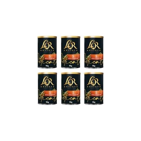 L’OR Artiste Delicato Instant Coffee, 6 Tins Cover