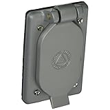 Appleton FSK-1VDR Cast Cover, Duplex Receptacle, 1 Gang, Malleable Iron by Appleton