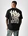 True Religion Men's Short Sleeve Graffiti Puff Tee - Casual Graphic Crew Neck T-Shirt-Jet Black, XL