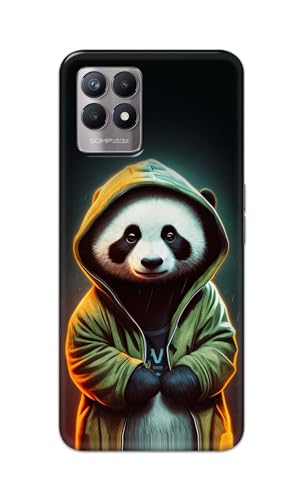 Image of Printed Hard Back Cover Case for Realme Narzo 50 4G Back Cover (Cartoon Panda) -1111