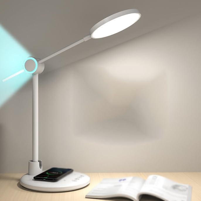 Lampe de bureau LED à bras pivotant réglable pour tâche de travail - 6
