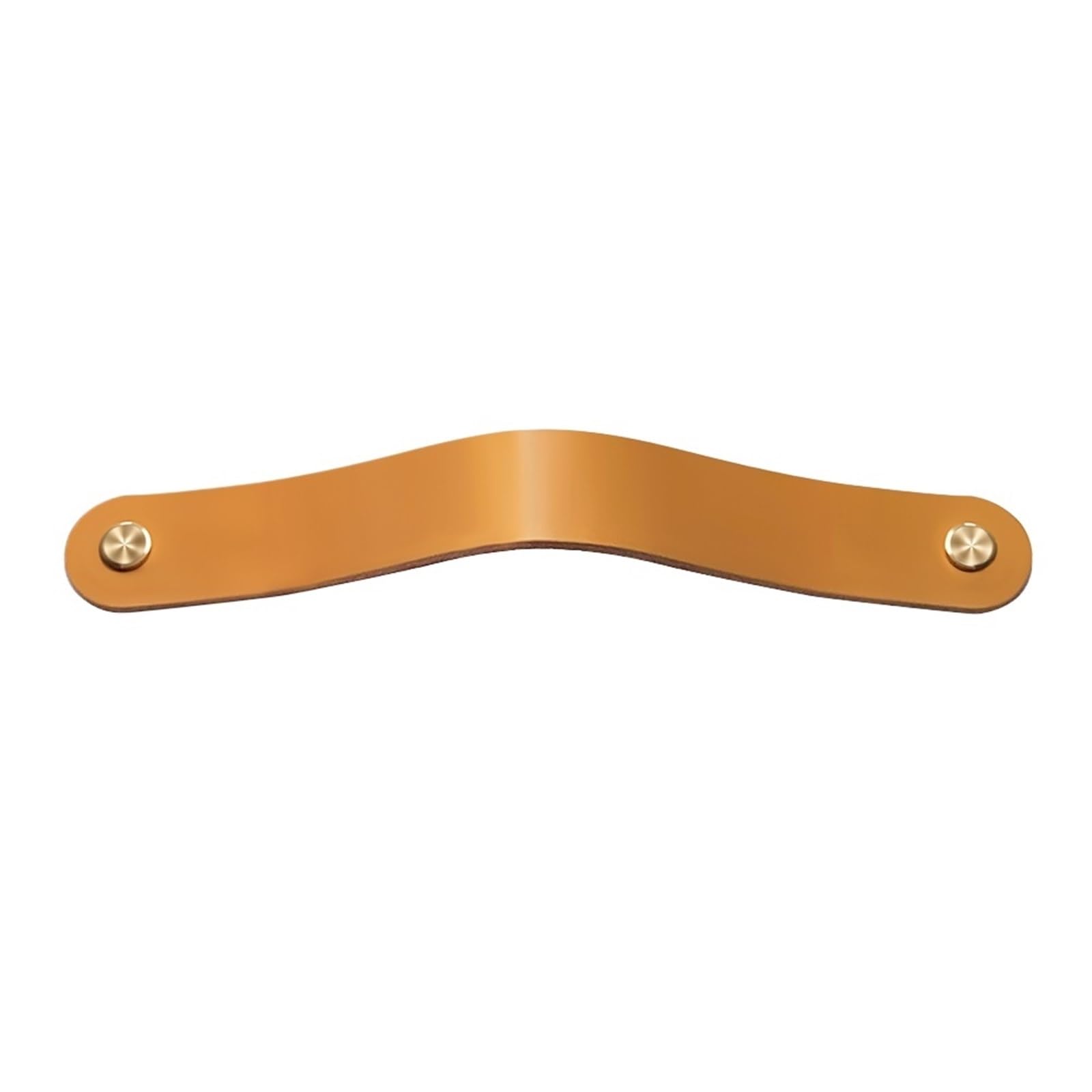 CQAHDSEVF Leather Drawer Pulls, Leather Drawer Door Handles Cabinet Hardware for Furniture Cupboards 64-160mm Single-Hole(H-Brown-160mm)