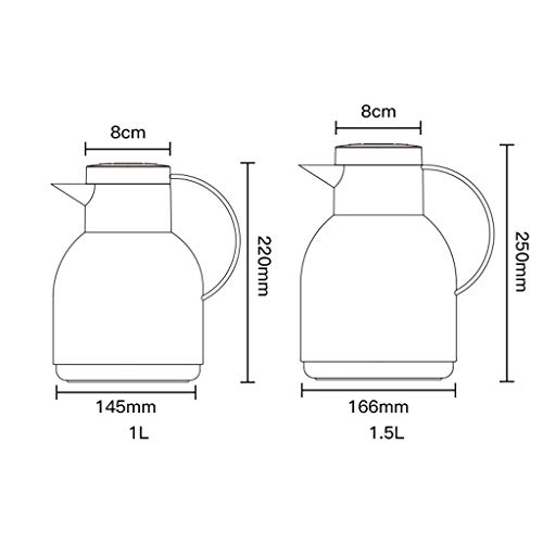 Thermische Karaffen, Warme koffiepot/geïsoleerde thermosfo's / 12 uur isolatie / 24 uur koeling (Color : Blue, Size : M) - Image 3