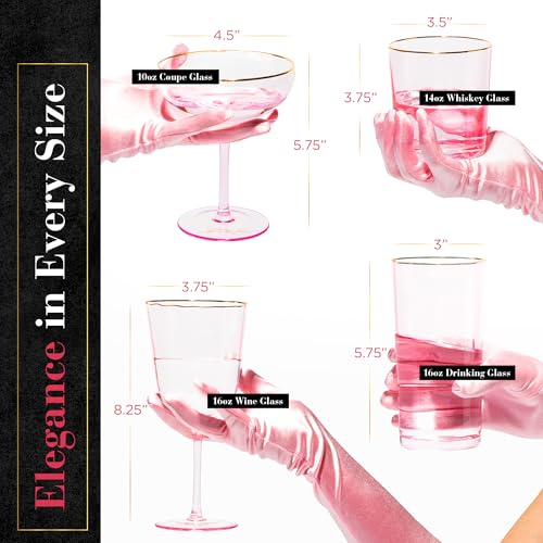 Set de Vasos Marilyn Monroe Rosa x4 con Vaso Térmico miniatura 6