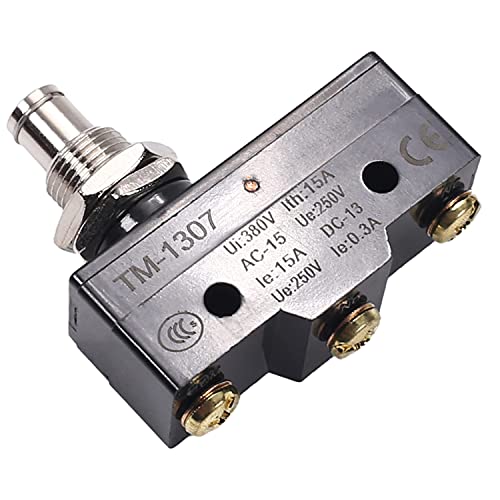 Fielect Tm-1307 Spdt 1No 1Nc Panel Mount Snap Button Type Micro Limit Switch Screw Terminals #TOP7
