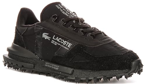 Lacoste Elite Active - Tenis para hombre, negro, 45 EU