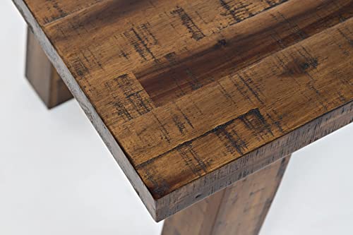 Jofran Inc. 1510-11 Jofran Cannon Valley Rustic Industrial Trestle Acacia Coffee Table thumb #4