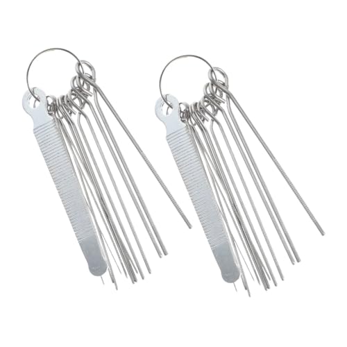 GLSTOY 2セット ギター用ナットファイル 精密加工 耐久素材採用 弦溝 サドル研磨ツール 電気 アコースティックギター対応 メンテナンス用吉