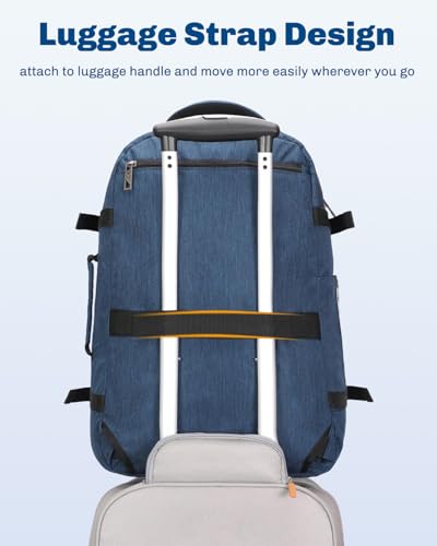Image of Hynes Eagle Travel Backpack 40L Flight Approved Carry on Backpack Men Large Cabin Weekender Laptop Backpack Women 15.6 inches