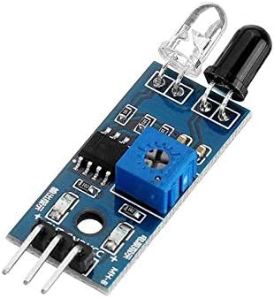 IR Infrared Obstacle Avoidance Sensor (2pcs) IR Transmitting and Receiving Tube Photoelectric Switch 3-pin Compatible with Ar-duino Smart Car Robot