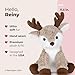 Bearington Reiny Christmas Reindeer Stuffed Animal - 11.5
