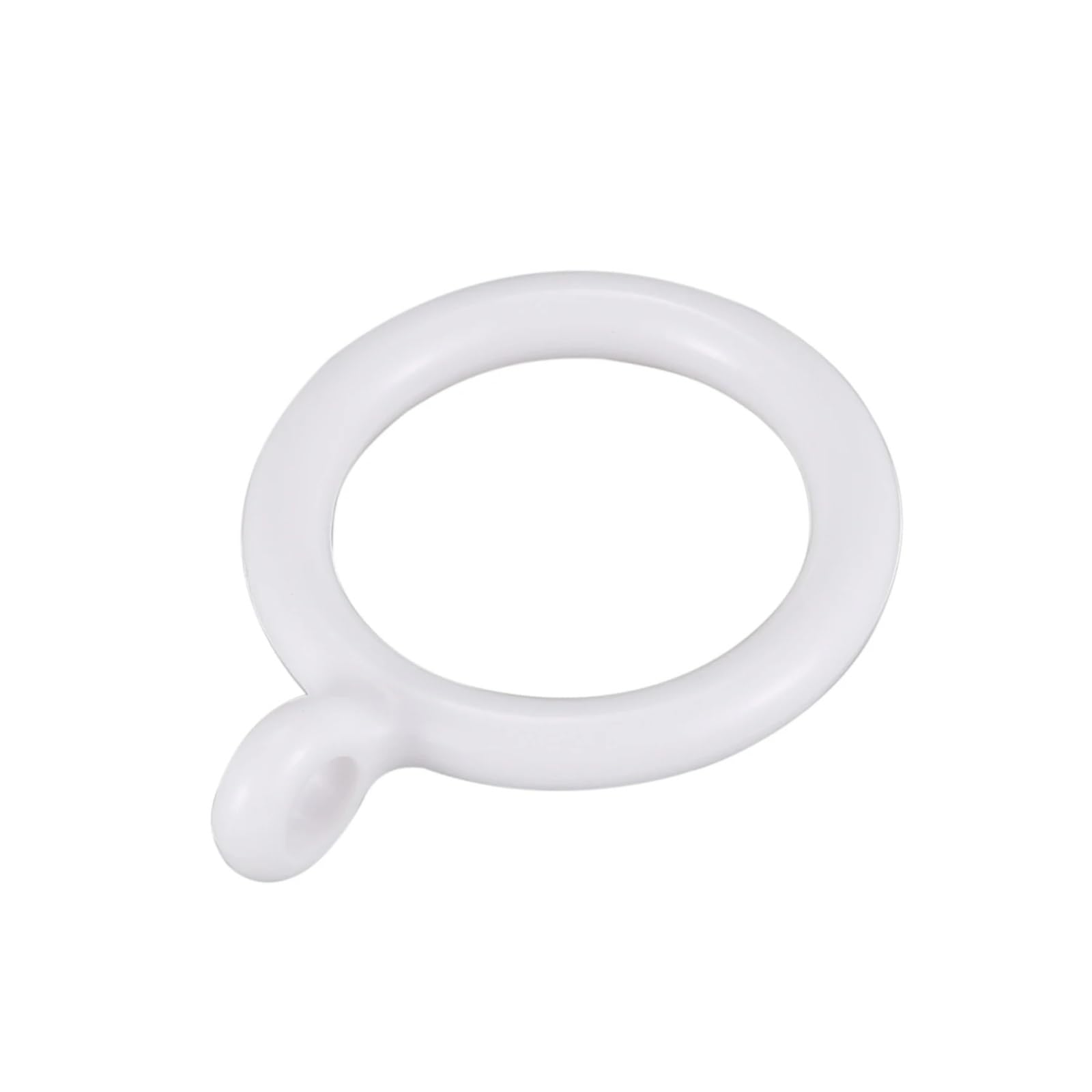 Vorhangringe, Vorhangringe, 200 Stück, weißer Kunststoff, 33 mm Innendurchmesser