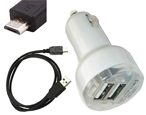 UpBright New Car DC Charger USB Cable Cord Adapter for Nokia 6350 Snapper by ATT Lumia 820 by ATT Lumia 820 by ATT Lumia 900 - Nokia Ace by ATT Lumia 920 by ATT Mural Grouper 6750 by ATT X7 by ATT