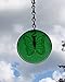 Green Butterfly Handmade Upcycled Bottle Bottom Sun Catcher Ornament