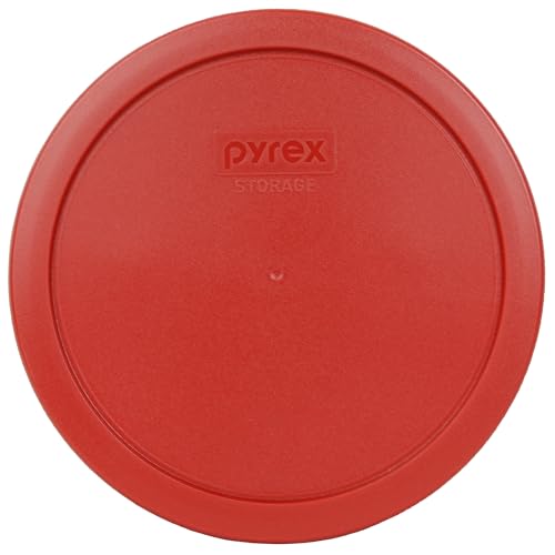 Pyrex 7402-PC 6/7-Cup Poppy Red Food Storage Replacement Lid - Made in USA