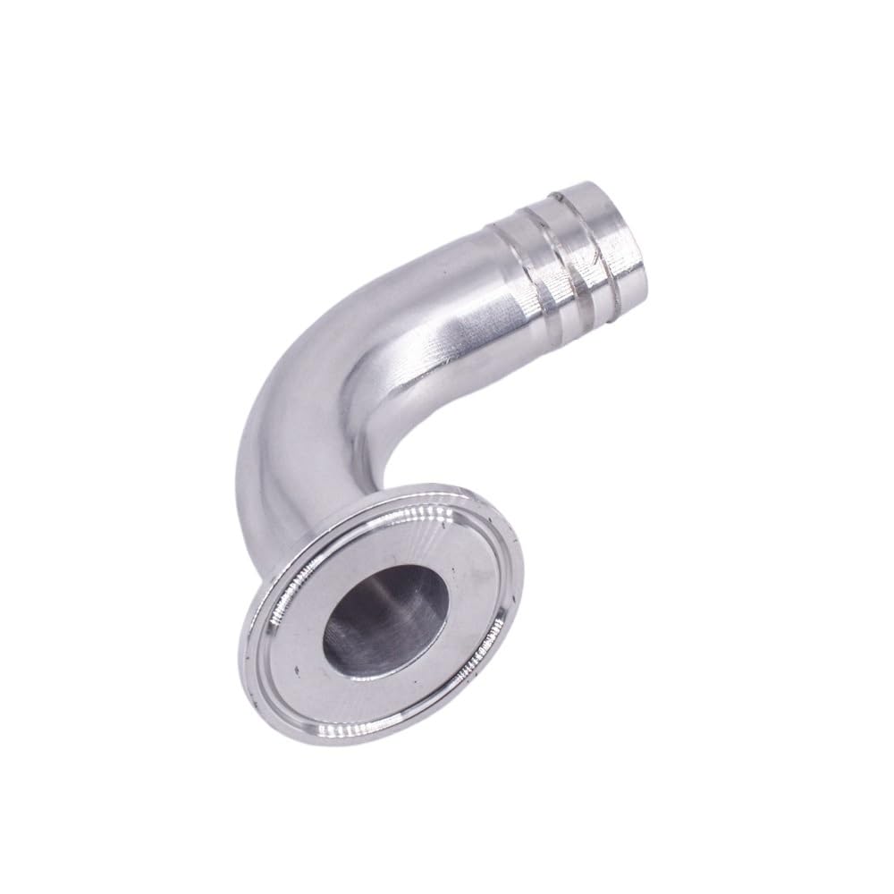 Racores de conexión rápida, Codo De 90 Grados SUS304, Montaje Sanitario Acero Inoxidable Homebrew(19mm Barb K50.5mm,316)