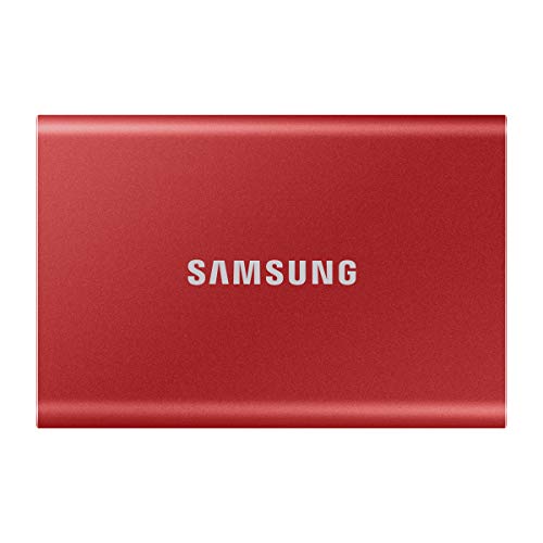 Samsung T7 1TB ő]x1,050MB/b USB3.2 Gen2(10Gbps, Type-C) OtSSD (|[^uSSD) bh PS4/PS5mFς MU-PC1T0R/EC Kۏؕi