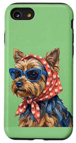 Yorkshire Fashion Dogs �G���J�o�[ ���D�� �X�}�z�P�[�X iPhone SE (2020) / 7 / 8 �p