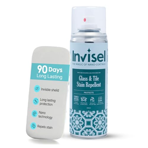 Image of Window and Glass Stain Protector Spray, 250ml - Hydrophobic Coating - 6 Months Water Repellent Protection for Windows, Glass Doors and Balcony Railings - No White Stains