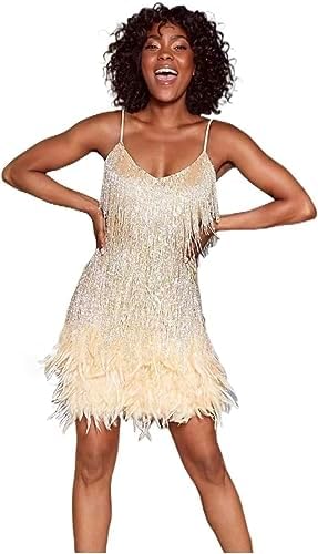 green emerald velvet dress Tina Turner Women's Feathered Fringed 70s Disco Dress Charleston Mini Dress  Gold XXL : Amazon.com.be: Fashion