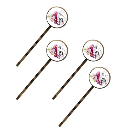Épingles à cheveux papillon talons hauts pinces à chignon femme