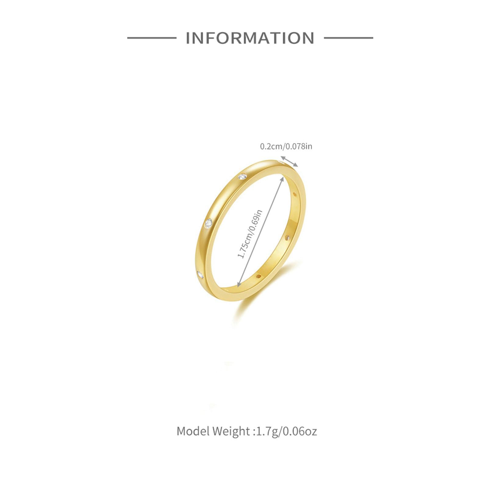Anillo de compromiso de oro amarillo de 9 K/14 K con moissanite blanco y redondo con moissanite blanco