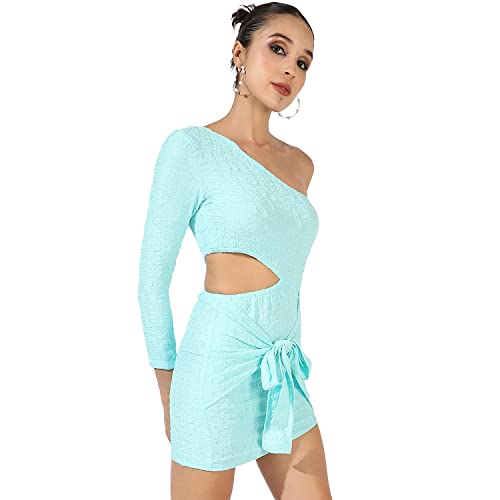Image of PINACOLADA Women's Solid Dress for Casual Wear | Regular Sleeve | Quality Stretchable Fabric | Dress Crafted with Enhanced Stretch and Comfort Fit for Everyday Wear