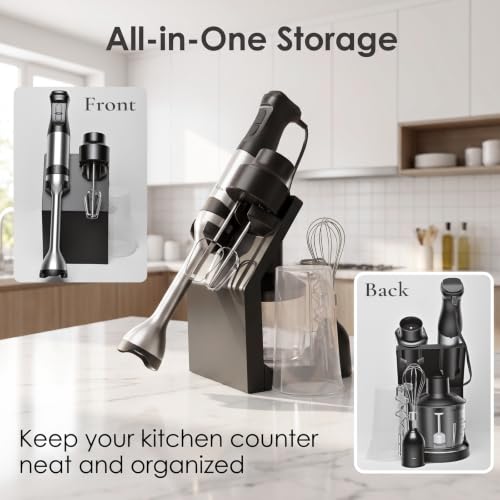 8-in-1 Immersion Blender 1200W 5-Speed Kit - Image 4