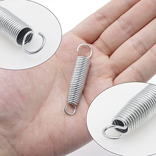 Joyangy 4Pcs Metal Bass Drum Pedal Spring, Standard Replacement Kick Pedal Springs, Bass Drum Beater Spring, Galvanized Finish Kick Drum Pedal Spring, Percussion Instrument Hardware Parts #TOP2