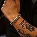 Men's cuff bracelet History of Ukrainian tridents, handmade runic solid brass c shape bangle