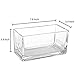MyGift 7.8 inch Modern Rectangular Glass Vase, Trough Planter, Tabletop Glass Terrarium