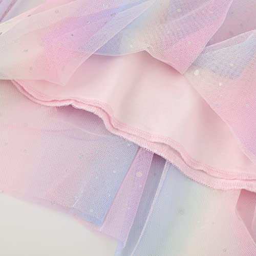 Image of Toddler Girls Tutu Dresses Cute Casual Short Sleeve Dress for Summer Daily Home School Party 2-8T
